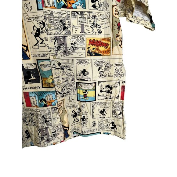NEW Reyn Spooner Mickey Mouse Comic Scene Hawaiian Men's Size XS Rare Vintage - Picture 3 of 4